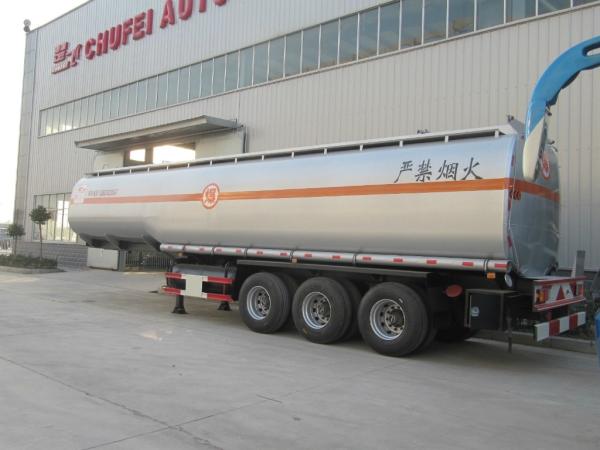 Carbon Steel Tank Truck Trailer For Oil Transportation ISO Standard