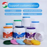 Blanc 1000ml 2000ml 2200ml 2300ml 2625ml 4000ml PET poudre de lait pot contenant des protéines de lactosérum avec haut à vis pour les aliments pour bébé au sucre