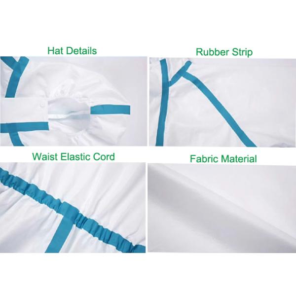 Good Air Permeability Disposable Medical Coverall , Disposable Body Suit Anti Splash