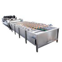 Fresh Fruit Mango Apple Cleaning Machine 400kg Air Bubble Washing Machine