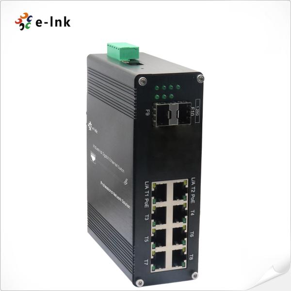 Commutateur d'Ethernet de contrat de Mini Industrial 10-Port 10/100/1000T
