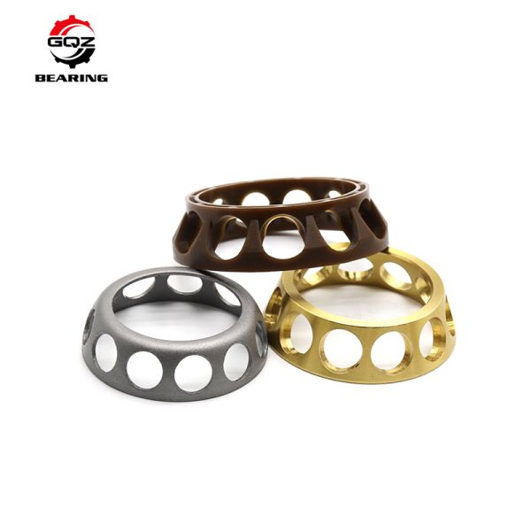 Factory Wholesale Bearing GCr15 J Stamped Steel Cage for Angular Contact Ball Bearings