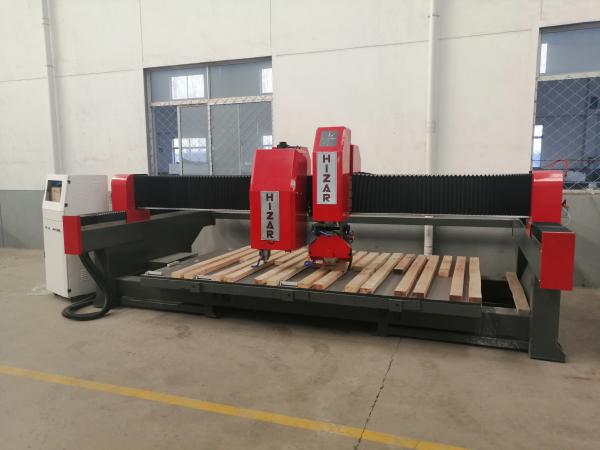 7.5kw/7.5kw/5.5kw Edge Grinding Special Shaped Cnc Stone Engraving 3000x1800mm