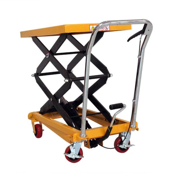 Transport 1.5m Scissor Lift Table Cart 350kgs Double Scissor Lift Table