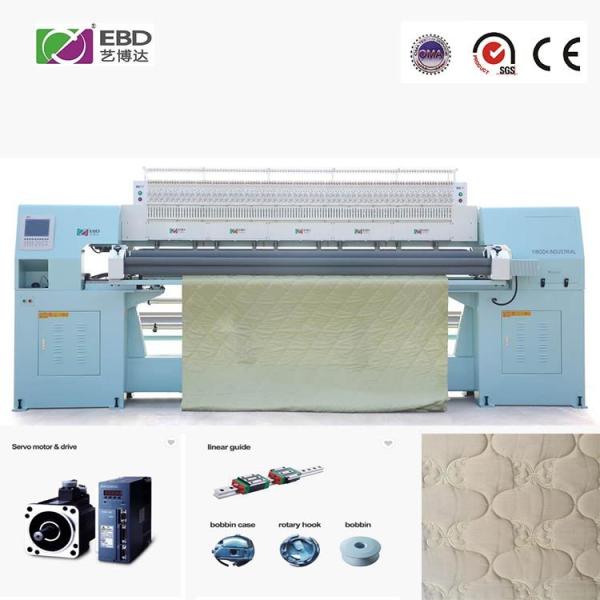 Auto Rotary Shuttle Quilting Machine With LCD Touch Screen Embroidering Once