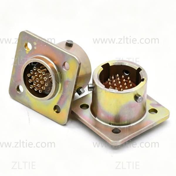 ZH127 Series Connector Shell Size 12 19pin Male Flange Socket Solder – СНЦ127-19/12ВП127-1-В