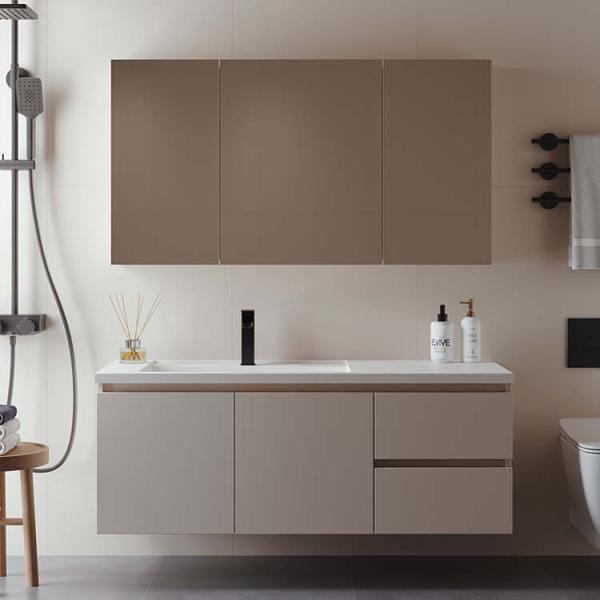 Environmentally Hanging Bathroom Vanity 2 Drawers Wall Mounted