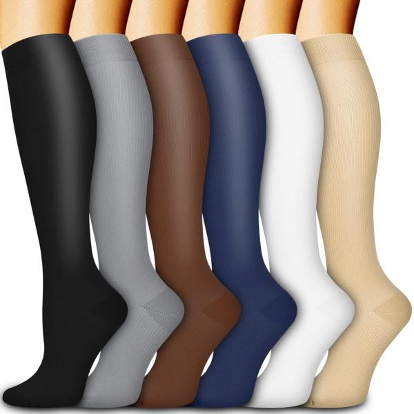 Long Compression Socks for Men and Women Calf Outdoor Fitness Running Sports Pressure