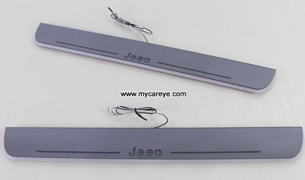 Jeep Grand Cherokee Scuff Plate LED Light Bar Car Door Scuff Plate