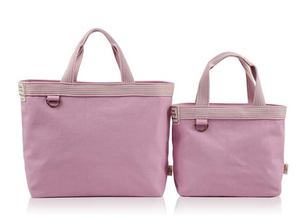 Promotional Canvas Tote Bags SGS  Washable Cotton Material 2 Sets Of Bags