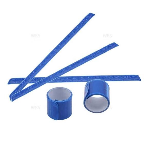 Adjustable Fluorescent Sports Slap-Wrap Ankle Band Reflective PVC and Steel Sheet Slap Wrist Strips