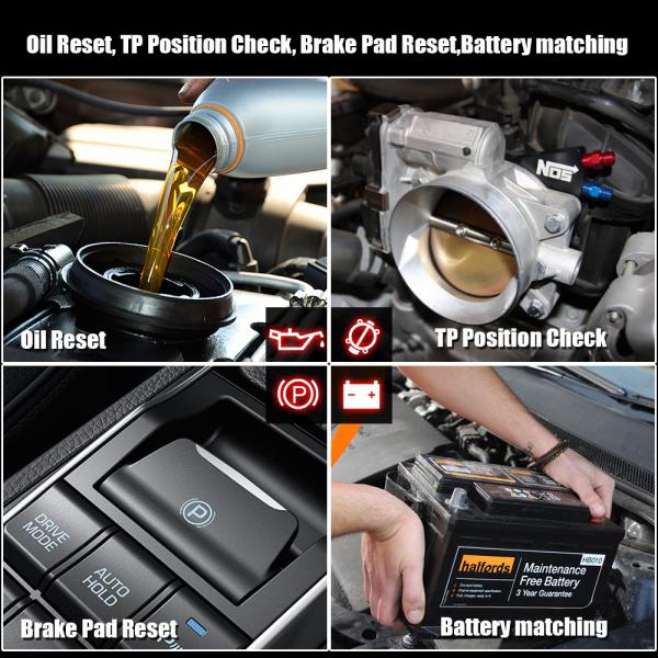 Full System ABS OBD2 Car Diagnostic Scanner Konnwei KW360 For Mercedes Benz