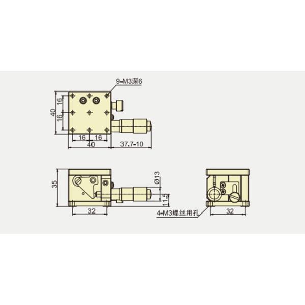 руководство оси перемещения z 10mm Scissor пересеченная подъемом голова дифференциала подшипника ролика
