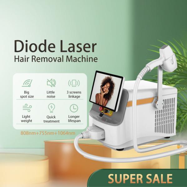 Máquina de remoção de pelos por laser médica portátil 808nm-810nm CE aprovada