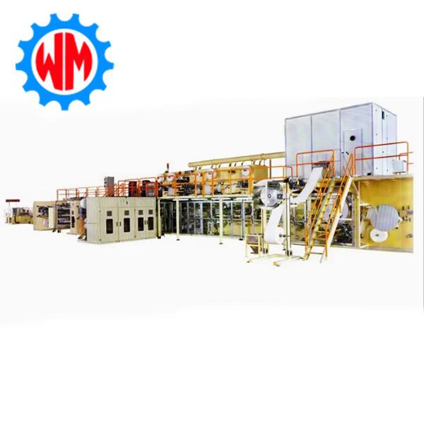 Energy Saving High Speed Adult Diaper Manufacturing Machine With 400KW Installed Capacity And 97% Qualified Rate