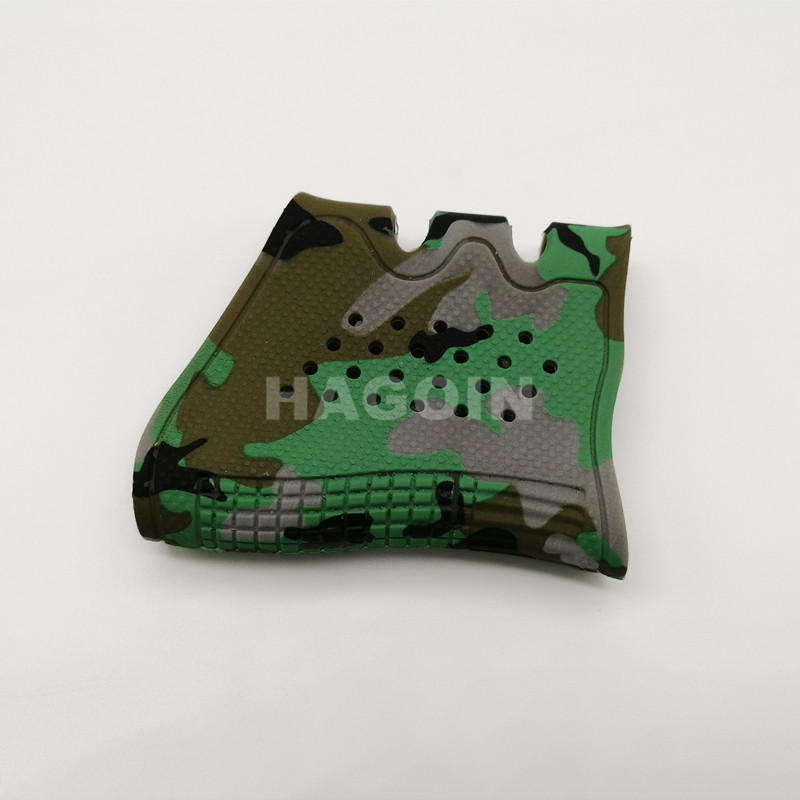 Camouflage Silicone Rubber Grip Customized Color Green Rubber Grip Sleeve