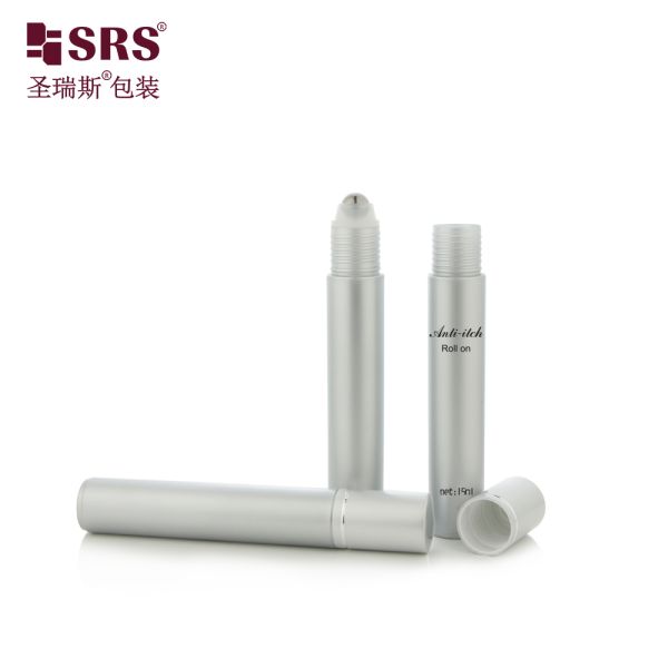 RPA 15ML Injection Custom Color PP Roller Ball Bottle For Eye Serum Gel