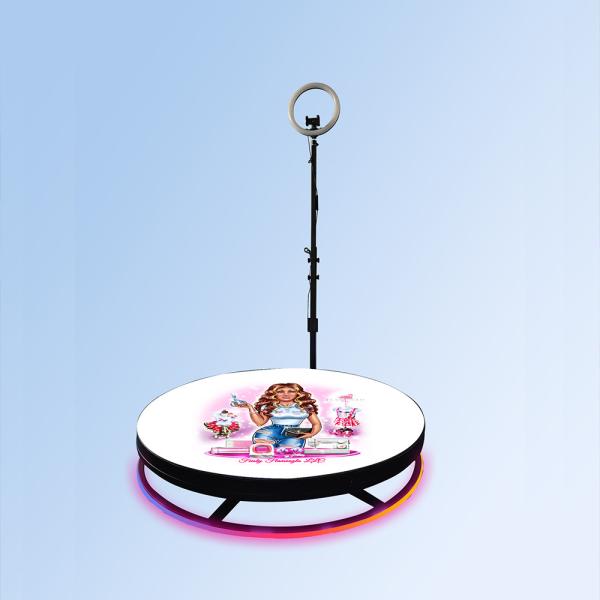 Selfie Spin Camera 360 Photo Booth Automatic LED light For Parties