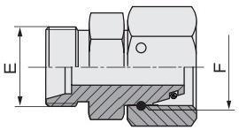 2D-W 2D-W/RN Гальванизированный листовой гидравлический трубный монтаж Редукторный трубный адаптер с вращающимся гайком