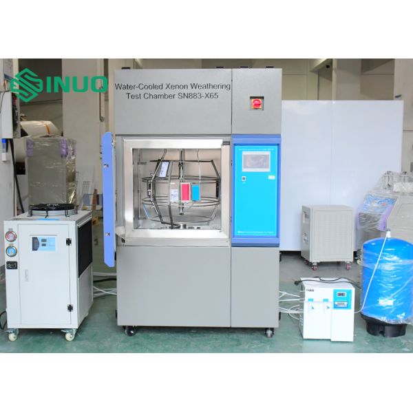 SAE J2527 Water-Cooled Xenon Weathering Test Chamber For Material Aging Simulation testing
