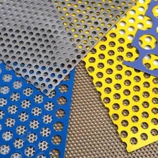 ASTM 430 Stainless Steel Perforated Sheet , Kitchen Steel Plate Perforated