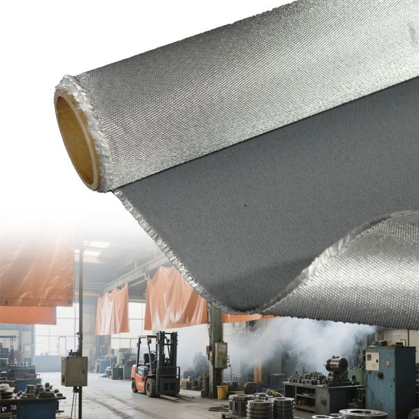 Double Sided Silicone Coated Fiberglass Fabric with Enhanced Durability and 50 m / 100 m Roll Length