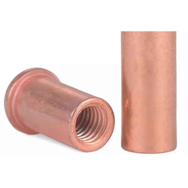 M10 M12 стальная Сварка STUD болт с промывальщиком орехов Металлические болты Латунная покрытие и полировка