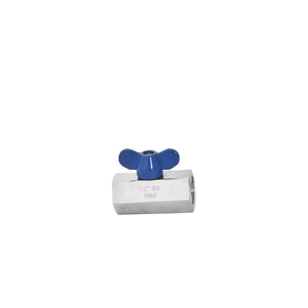 304/316 Stainless Female Thread Steel Mini Ball Valve with Butterfly Handle ISO 9001