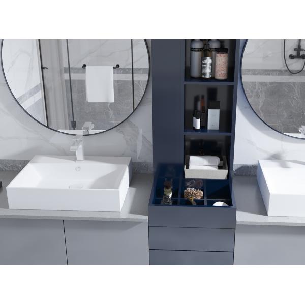 Меламинная доска современные ванные шкафы Маленькие 72 дюйма тщеславие Серый