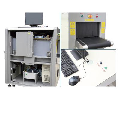 Detection Image Portable X Ray Baggage Scanner 8 Mm Penetration 24Bit True Color Display