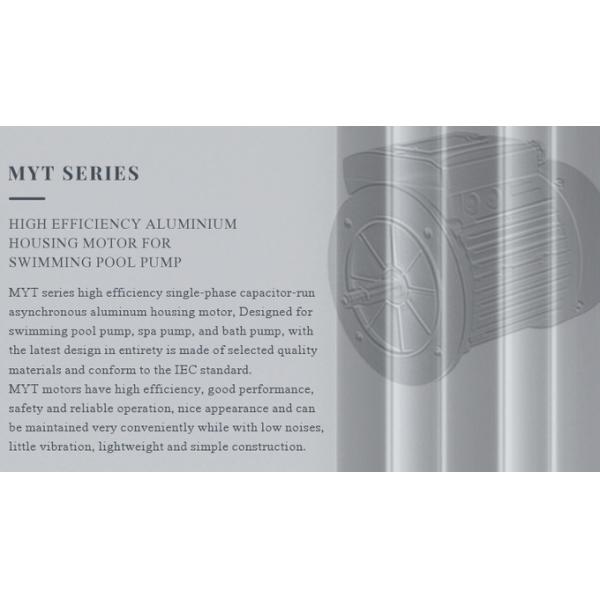 Moteur asynchrone monophasé en aluminium étanche pour pompe de piscine 1500 tr/min 220V 50/60Hz