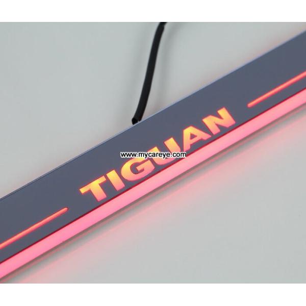 Volkswagen VW Tiguan car Led lights Moving door sill light Welcome Pedal sale
