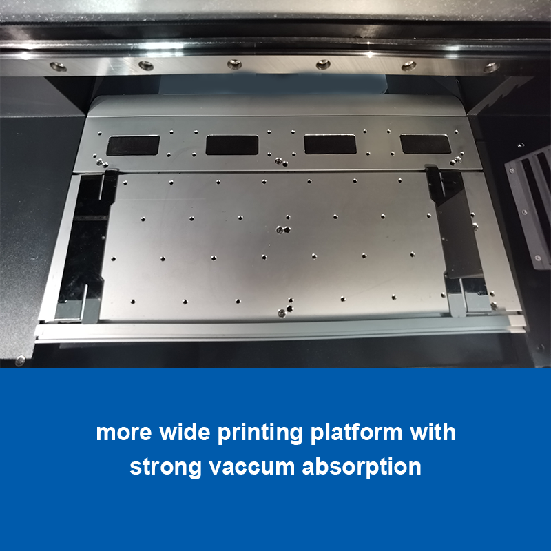 High Productivity UV Sticker Printer with 3 TX800 Print Heads and 30cm UV Roller