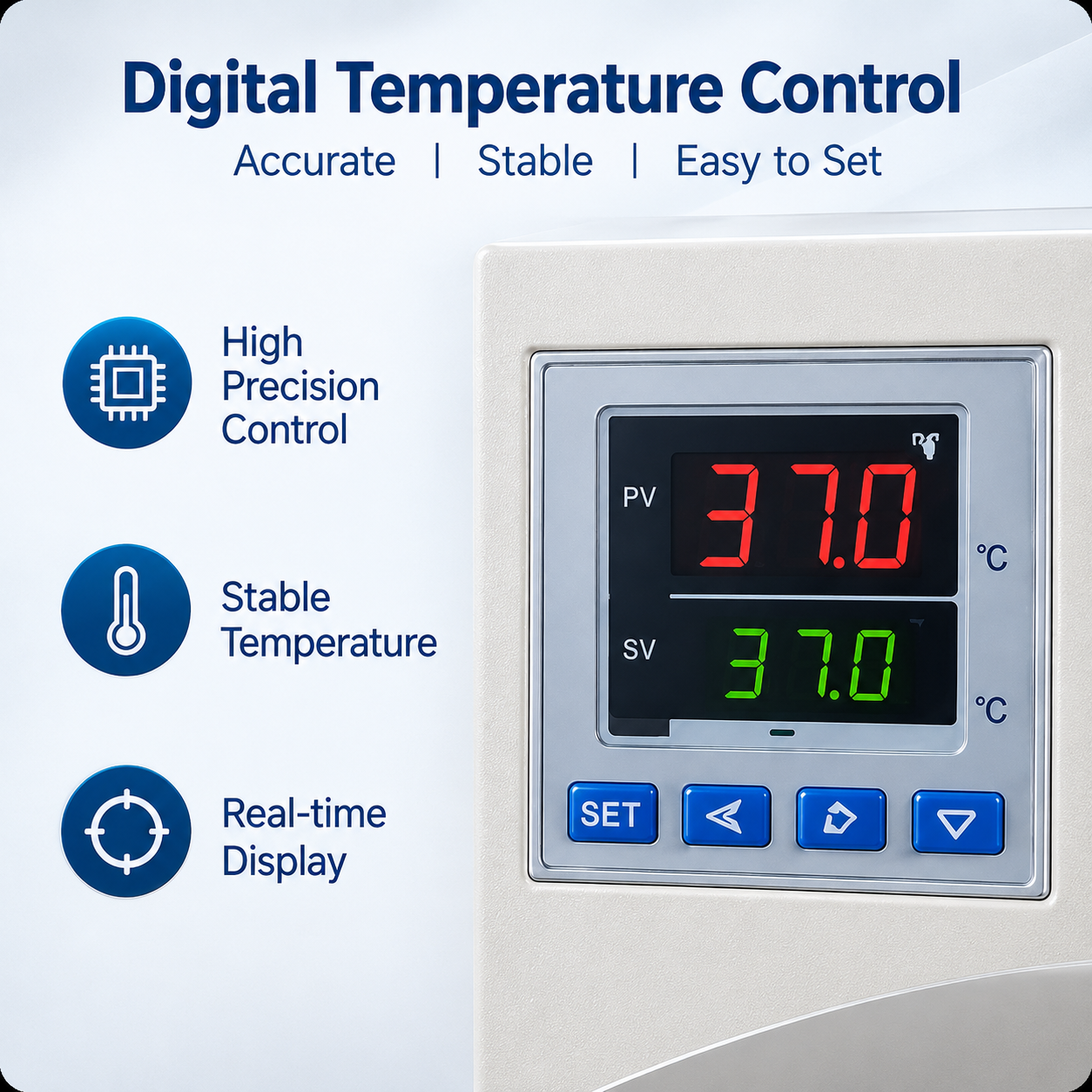 Cenlee Thermostatic Water Bath Dual View LED Stainless Steel Circulating Bath for Distillation Drying Sample Incubation Lab