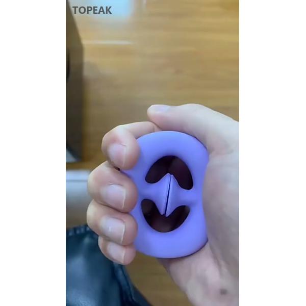 finger rubber hand grip strengthener hand Ring Trainer Senior Purple 30g
