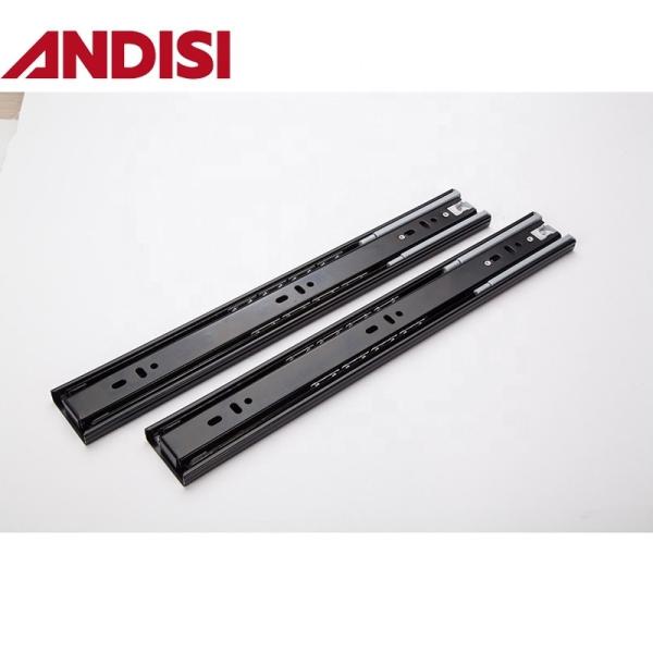 Foshan 45MM Furniture Cabinet Ball Bearing Drawer Rail Full Extension Soft Close Drawer Slide 450mm