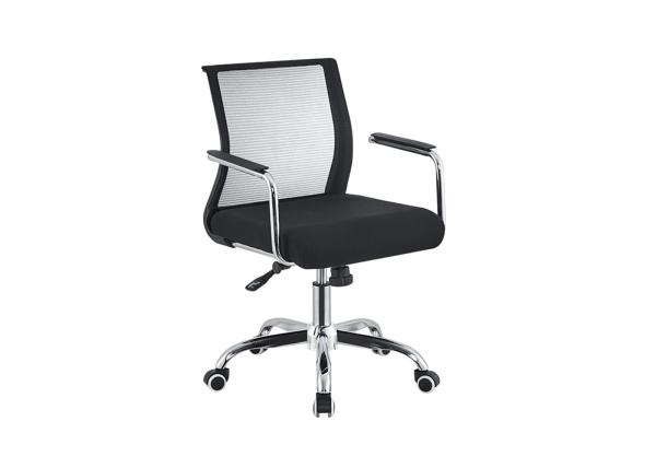 Breathable 41cm Fabric Office Chairs With Arms And Wheels