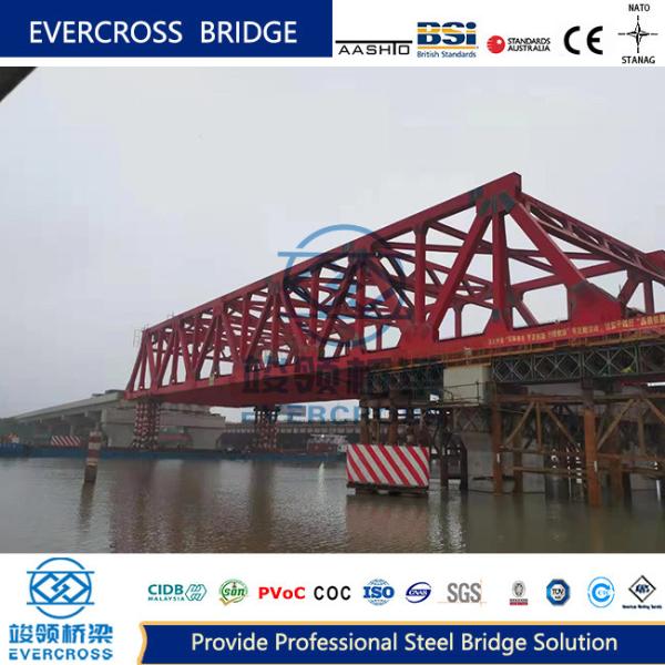 OEM Pedestrian Truss Bridge With Painted Surface Protection Fast Construction