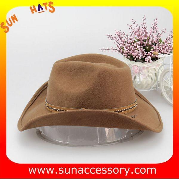 Fashion hot sale Western cowboy  or cowgirl hats for mens and womens,100% Australia wool felt camcelhats