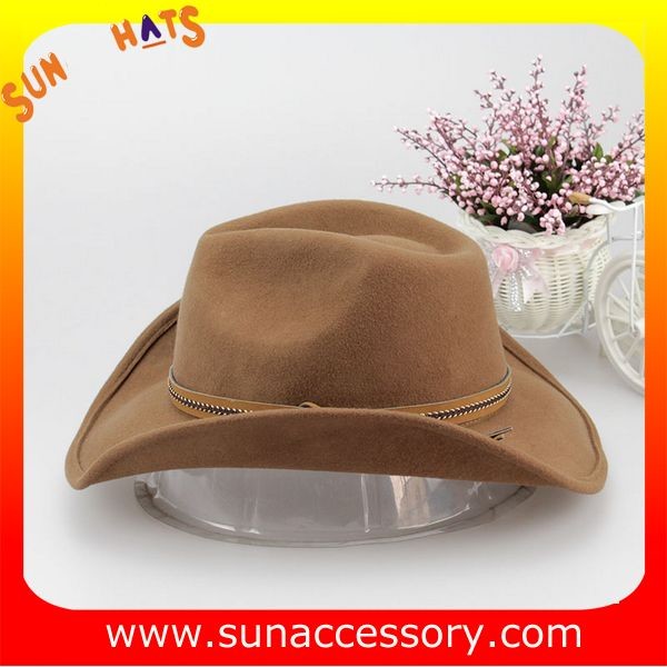 Fashion hot sale Western cowboy hats for mens,100% Australia wool felt hats for boys