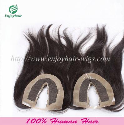 U-part Lace top closure 4''x4''malaysian virgin hair natural color 10''-24''L straighthair