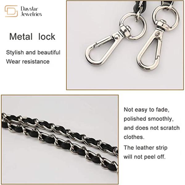 Bag Purse Handbag Replacement Crossbody Leather Strap With Metal Buckle