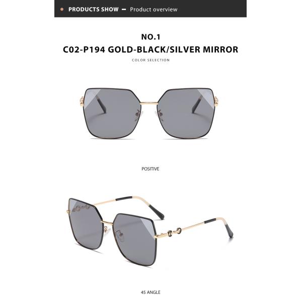 Солнечные очки людей женщин слишком большие поляризовыванные придают квадратную форму большому металлу