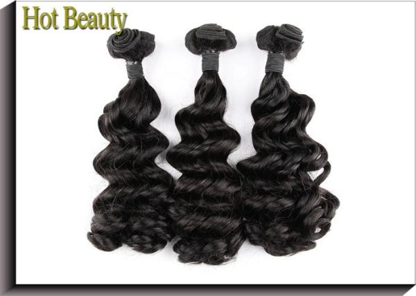 Unprocessed 7A Grade Virgin Hair Funmi Human Hair Double Drawn Weave Spanish Curl