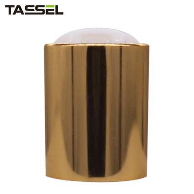 Screw Down Disc Top Cap 20mm Round Gold Aluminum Plastic Disc Cap