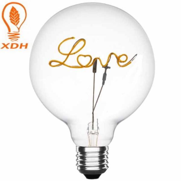 шарик СИД 4W G125 гибкий, электрическая лампочка нити любов 230VE27
