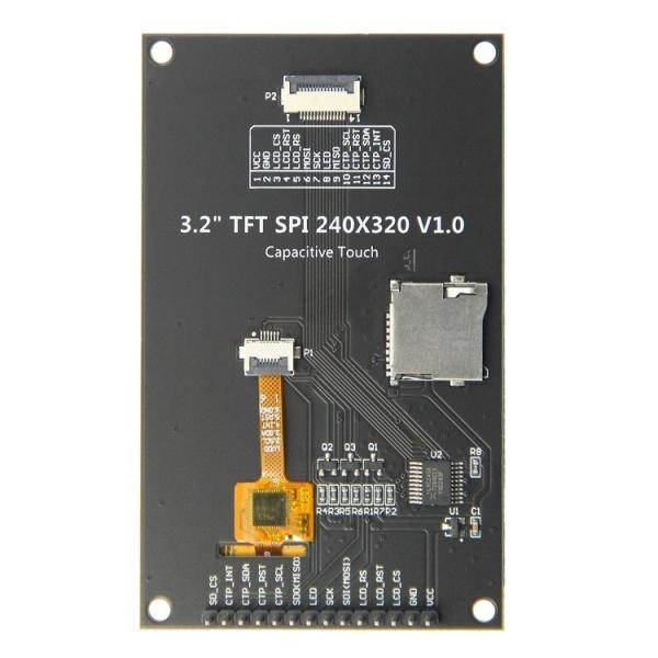 YBC032EGS-Q2 3.2-inch IPS SPI Display LCD Module with 240×320 Resolution and Capacitive Touch Screen