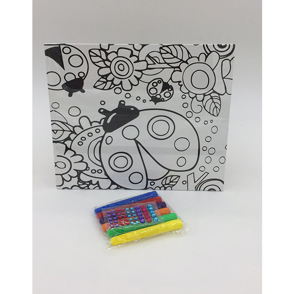 Fashion Ladybug Style Arts And Crafts Toys , Children Drawing Board Set