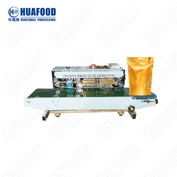 Hualian continuous sealing machine FRBM-810 food plastic bag automatic sealing ink wheel printing and sealing machine capper