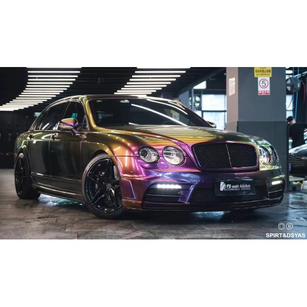 Black 2013 Bentley Flying Spur Body Kit Front And Rear Bumper Spoiler Exhaust Kit